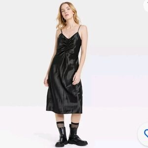 Target A New Day Ruched Slip Dress in size Large